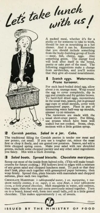 Framed Print : Advert for the Ministry of Food 1945 Framed Print : Advert for the Ministry of Food 1945