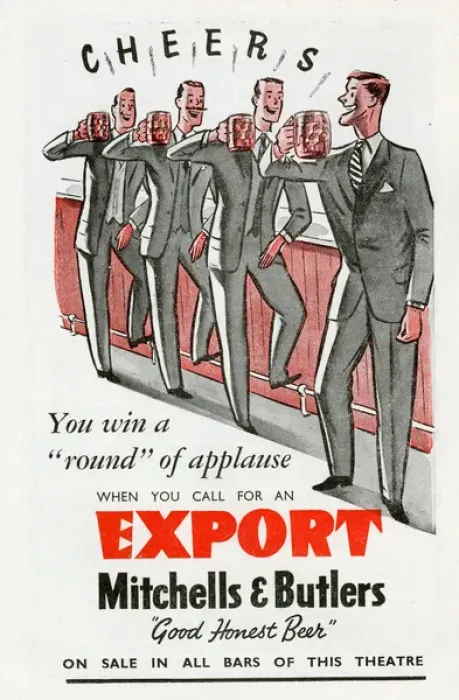 Framed Print : Advertisement for Mitchells & Butlers Export Beer Framed Print : Advertisement for Mitchells & Butlers Export Beer