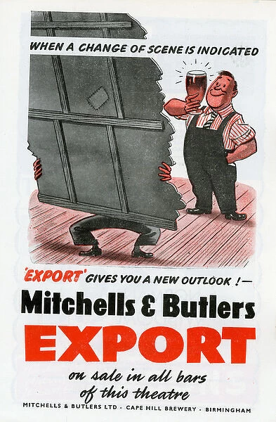 Advertisement for Mitchells & Butlers Export Beer