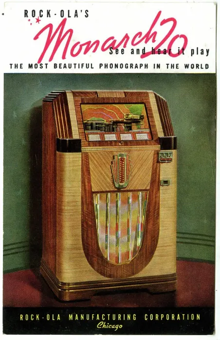 Framed Print : Advert, Monarch 20 jukebox Framed Print : Advert, Monarch 20 jukebox