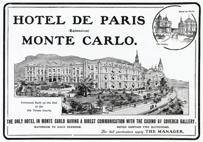 Framed Print : Advertisement for Monte Carlo on the fashionable French Riviera. Date: 1906