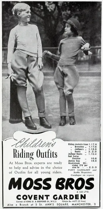 Framed Print : Advert for Moss Bros Framed Print : Advert for Moss Bros