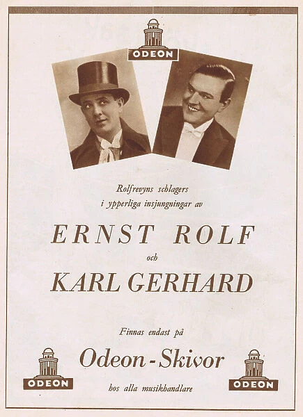 Advert for music from Ernst Rolfs 1931 show - China Theatre