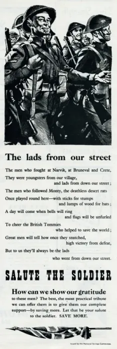 Framed Print : Advert from the National Savings Committee 1944