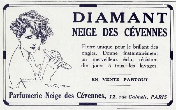 Framed Print : Advert for Neige des Cevennes, cosmetics 1928 Framed Print : Advert for Neige des Cevennes, cosmetics 1928