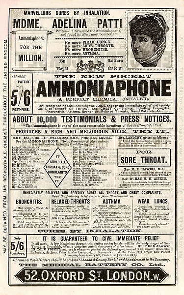 Advertisement - The new pocket Ammoniaphone
