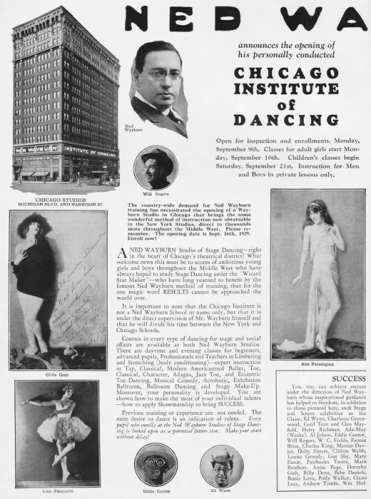 Framed Print : Advert for New Wayburns Institute of Dancing Framed Print : Advert for New Wayburns Institute of Dancing