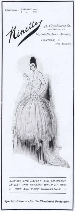 Framed Print : Advert for Ninette couture (London) 1920s Framed Print : Advert for Ninette couture (London) 1920s