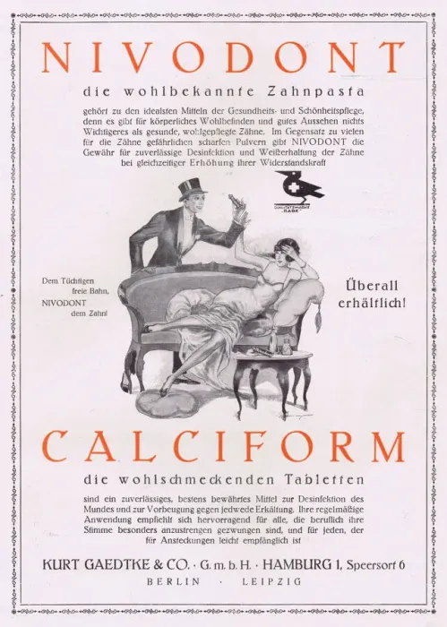 Framed Print : Advert for Nivodont, the well-known toothpaste Framed Print : Advert for Nivodont, the well-known toothpaste