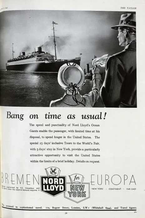 Framed Print : Advert for Nord Lloyd Framed Print : Advert for Nord Lloyd