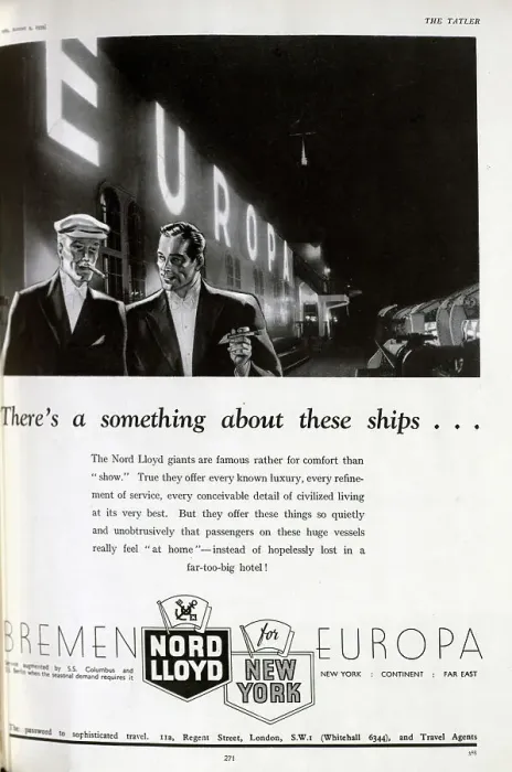 Framed Print : Advert for Nord Lloyd Framed Print : Advert for Nord Lloyd