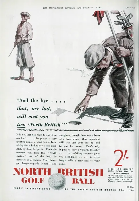 Framed Print : Advert for North British Golf Balls Framed Print : Advert for North British Golf Balls