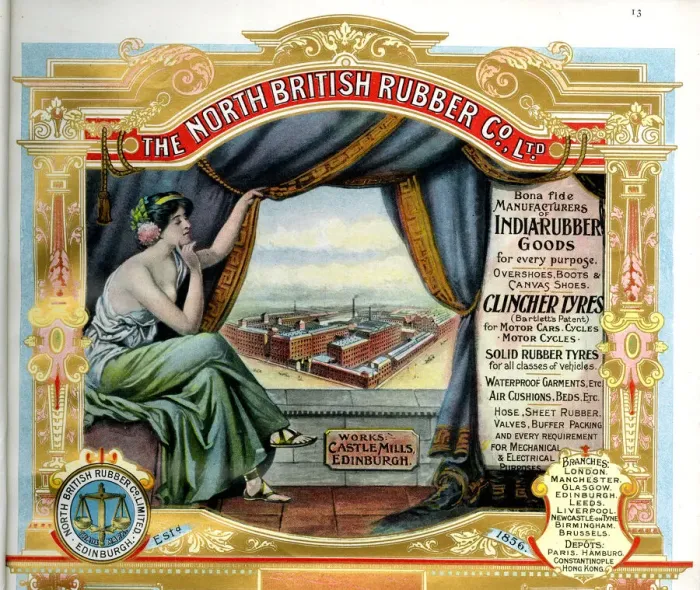 Framed Print : Advert, The North British Rubber Co Ltd, Edinburgh Framed Print : Advert, The North British Rubber Co Ltd, Edinburgh