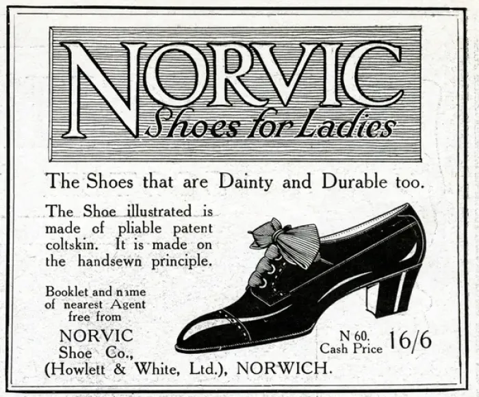 Framed Print : Advertisement for Norvic shoes for ladies Framed Print : Advertisement for Norvic shoes for ladies