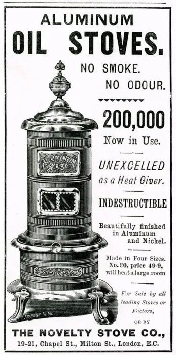 Framed Print : Advert for Novelty Stoves Co. 1899 Framed Print : Advert for Novelty Stoves Co. 1899