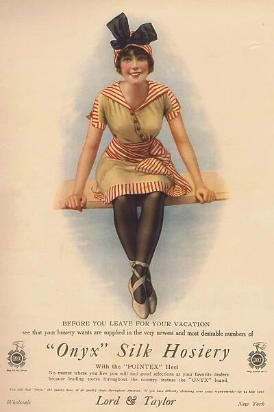 Advert for Onyx Silk Hosiery, 1915