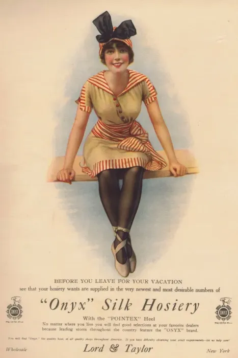 Framed Print : Advert for Onyx Silk Hosiery, 1915 Framed Print : Advert for Onyx Silk Hosiery, 1915