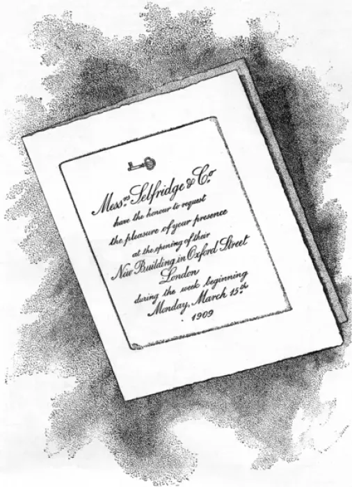 Framed Print : Advertisement for the opening of Selfridges, 1909 Framed Print : Advertisement for the opening of Selfridges, 1909