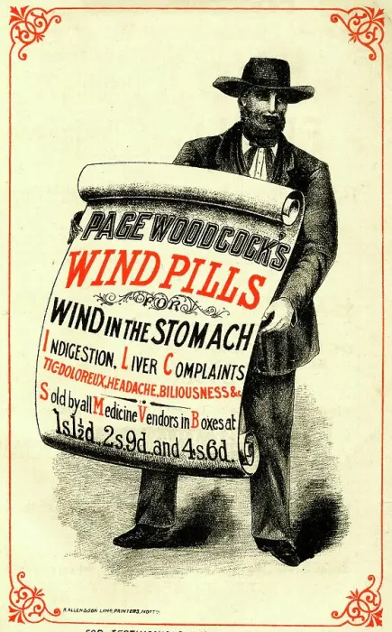 Framed Print : Advert, Page Woodcock's Wind Pills Framed Print : Advert, Page Woodcock's Wind Pills