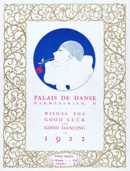 Advert for the Palais de Danse, Hammersmith, London, 1921