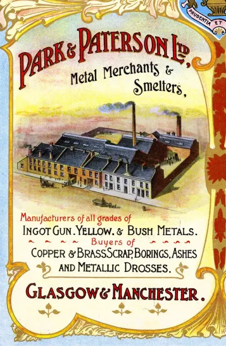 Framed Print : Advert, Park & Paterson Ltd, Metal Merchants, Glasgow Framed Print : Advert, Park & Paterson Ltd, Metal Merchants, Glasgow