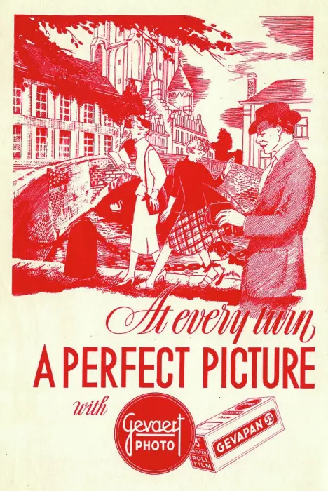 Framed Print : Advert, A Perfect Picture with Gevaert Photo Film Framed Print : Advert, A Perfect Picture with Gevaert Photo Film