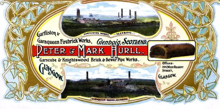 Framed Print : Advert, Peter & Mark Hurll, Brick and Sewer Pipes, Glenboig Framed Print : Advert, Peter & Mark Hurll, Brick and Sewer Pipes, Glenboig