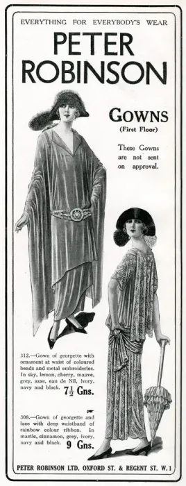 Framed Print : Advert for Peter Robinson gowns 1924 Framed Print : Advert for Peter Robinson gowns 1924
