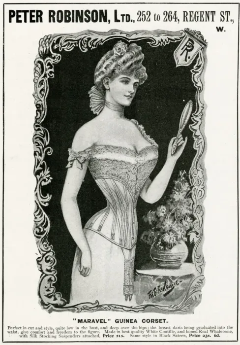 Framed Print : Advert for Peter Robinsons corset 1901 Framed Print : Advert for Peter Robinsons corset 1901