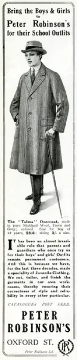 Framed Print : Advert for Peter Robinsons school outfits 1915 Framed Print : Advert for Peter Robinsons school outfits 1915