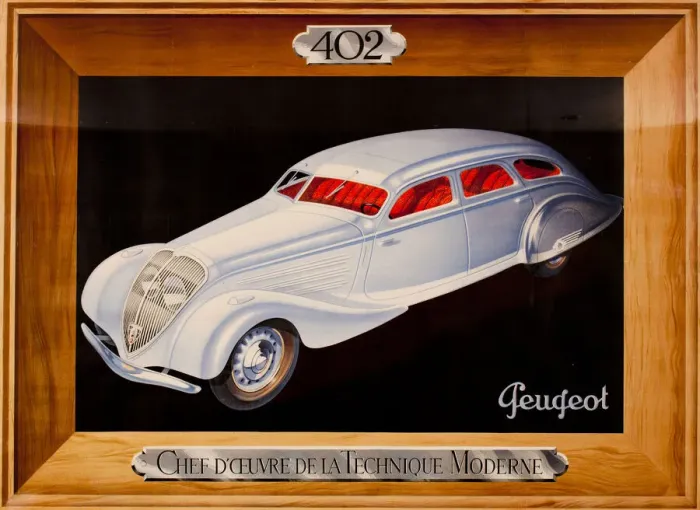 Framed Print : Advertisement for Peugeot cars Framed Print : Advertisement for Peugeot cars