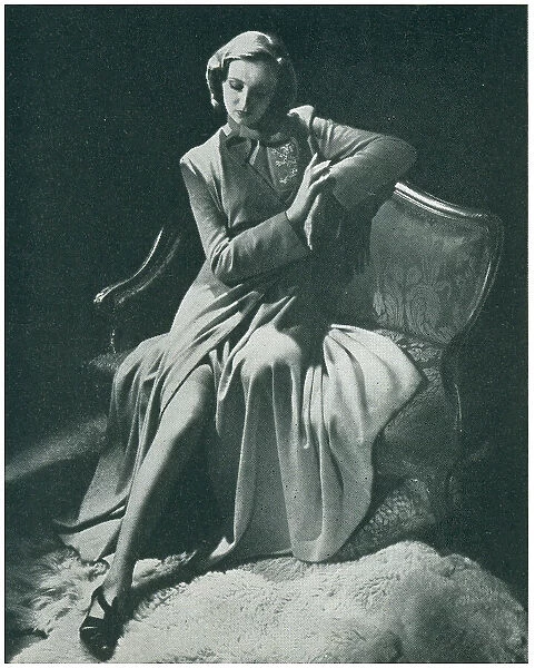 Advertisement Photograph, Seated Woman