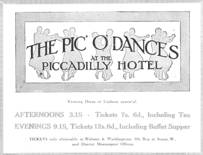 Framed Print : Advert for Pic O Dances Framed Print : Advert for Pic O Dances