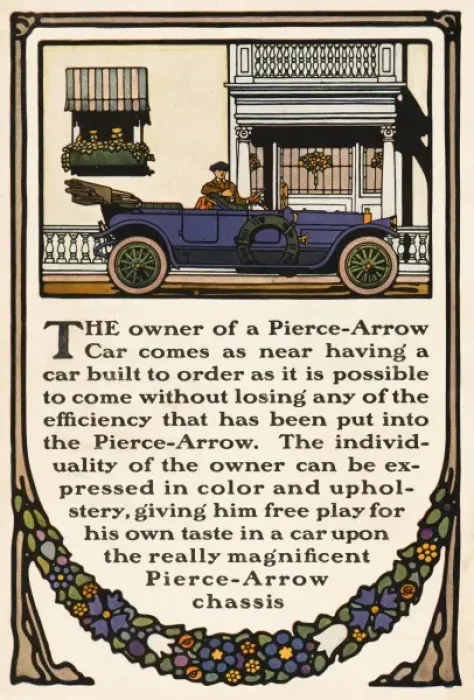 Framed Print : Advert / Pierce-Arrow Car Framed Print : Advert / Pierce-Arrow Car