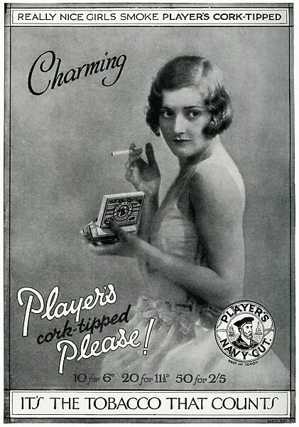 Advert for Players cigarettes 1928