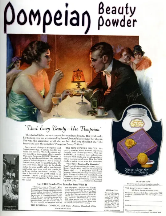 Framed Print : Advert, Pompeian Beauty Powder Framed Print : Advert, Pompeian Beauty Powder
