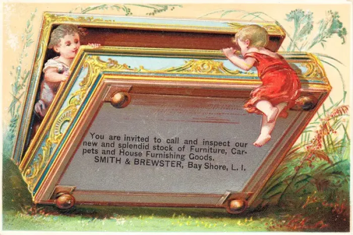 Framed Print : Advertising postcard, Smith & Brewster Framed Print : Advertising postcard, Smith & Brewster