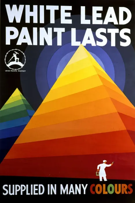 Framed Print : Advertising poster, White Lead Paint Lasts Framed Print : Advertising poster, White Lead Paint Lasts