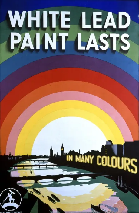 Framed Print : Advertising poster, White Lead Paint Lasts Framed Print : Advertising poster, White Lead Paint Lasts