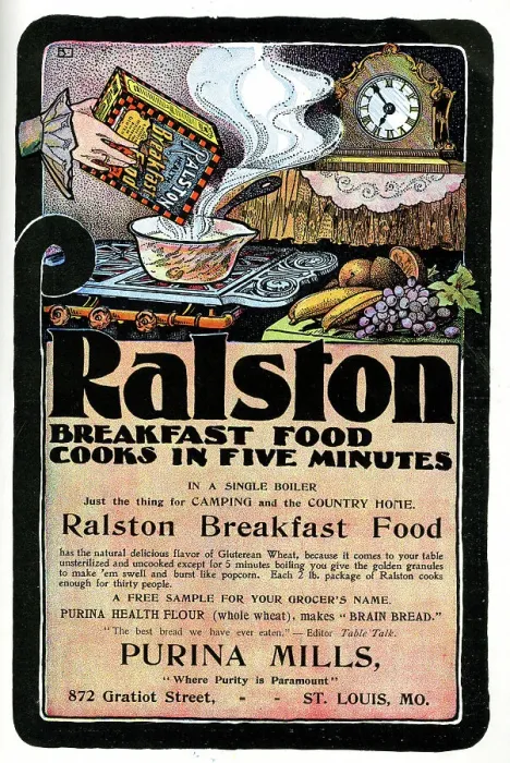 Framed Print : Advert, Purina Mills, Ralston Breakfast Food Framed Print : Advert, Purina Mills, Ralston Breakfast Food