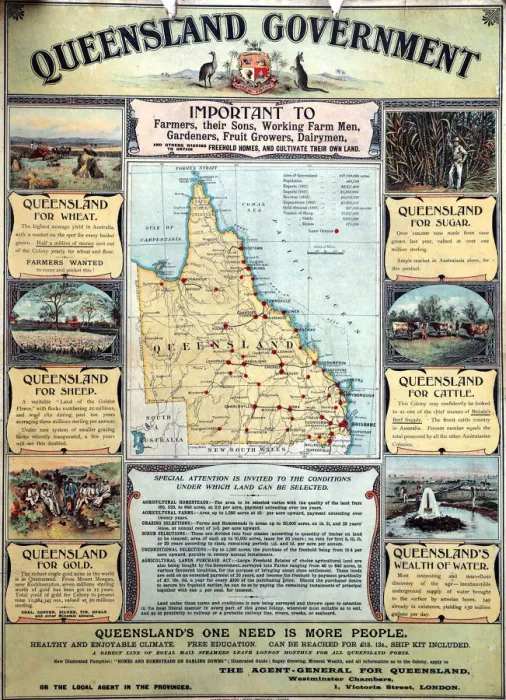 Framed Print : Advert for Queensland, Australia Framed Print : Advert for Queensland, Australia