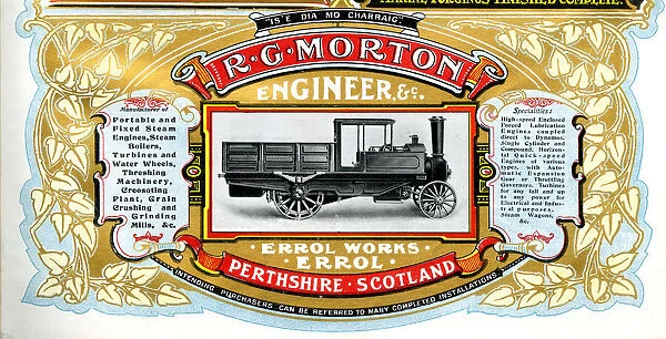 Advert, R G Morton, Engineers, Errol, Scotland