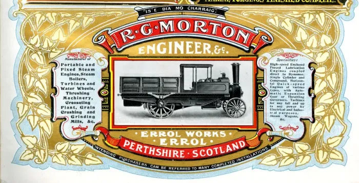 Framed Print : Advert, R G Morton, Engineers, Errol, Scotland Framed Print : Advert, R G Morton, Engineers, Errol, Scotland