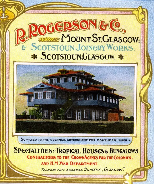 Framed Print : Advert, R Rogerson & Co, Scotstoun, Glasgow, Scotland Framed Print : Advert, R Rogerson & Co, Scotstoun, Glasgow, Scotland