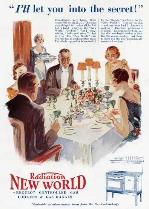 Framed Print : Advert for the Radiation New World Gas Cooker Framed Print : Advert for the Radiation New World Gas Cooker