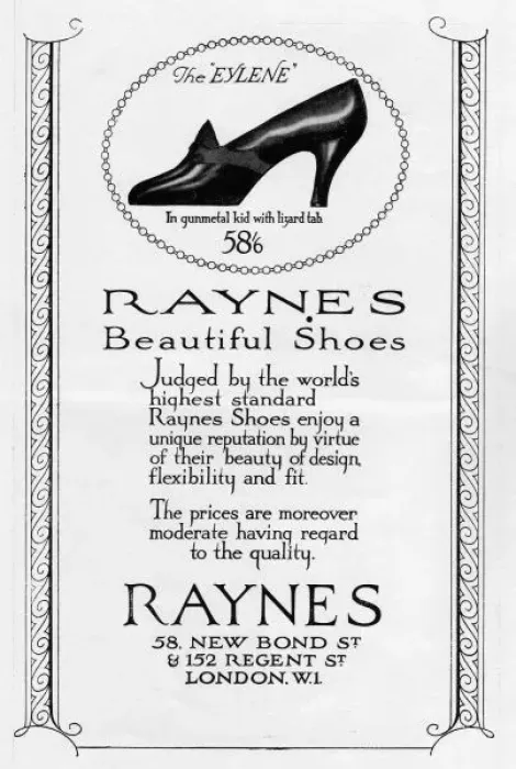 Framed Print : Advert for Raynes shoes, 1927 Framed Print : Advert for Raynes shoes, 1927