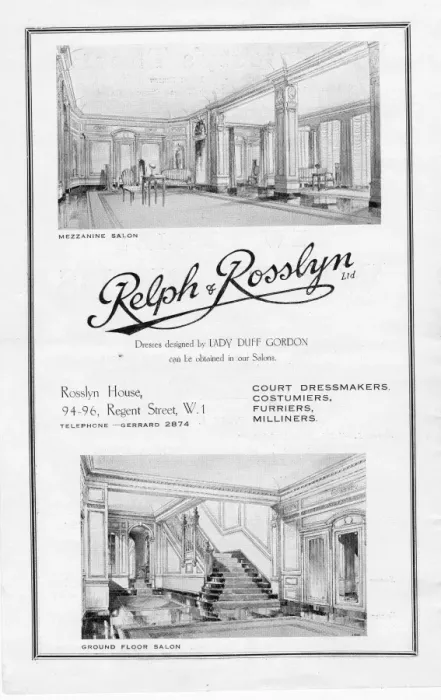Framed Print : Advert for Relph & Rosslyn couture, London, 1927 Framed Print : Advert for Relph & Rosslyn couture, London, 1927