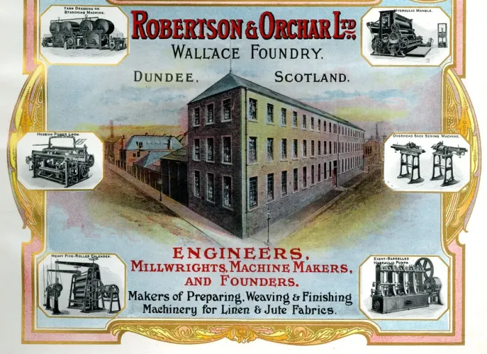 Framed Print : Advert, Robertson & Orchar Ltd, Dundee, Scotland Framed Print : Advert, Robertson & Orchar Ltd, Dundee, Scotland