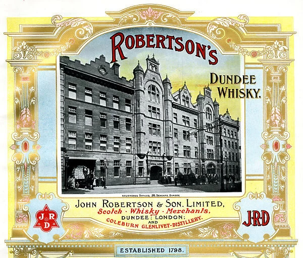 Advert, Robertsons Dundee Whisky, Scotland