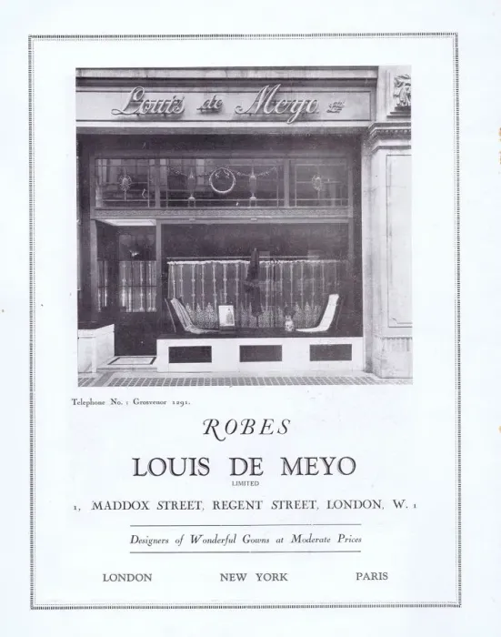 Framed Print : Advert for Robes by Louis De Meyo, Regent Street, London Framed Print : Advert for Robes by Louis De Meyo, Regent Street, London